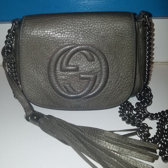 Gucci Handbags - Auth Gucci soho chain shoulder bag